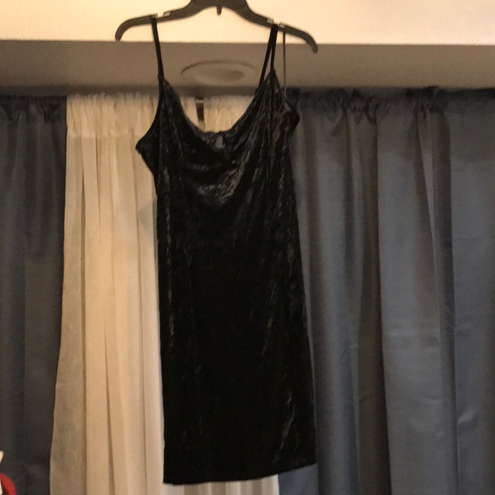 This a velvety style dress